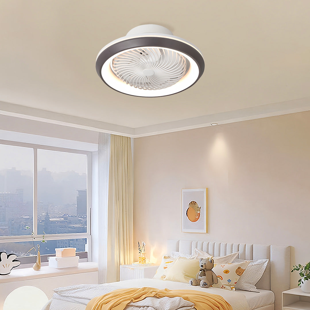 Modern Ceiling Fan with Lights Remote 3-Color Dimmable LED Ceiling Fan