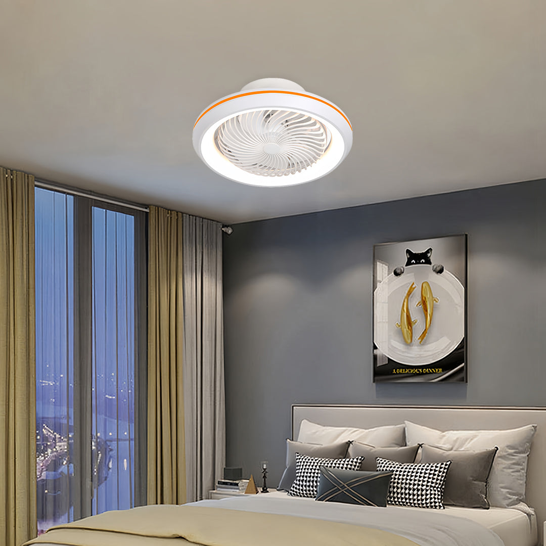 Modern Ceiling Fan with Lights Remote 3-Color Dimmable LED Ceiling Fan