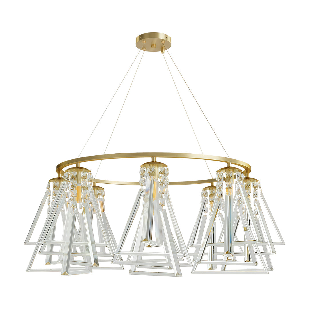 Contemporary Crystal Chandelier Minimalist Ceiling Light