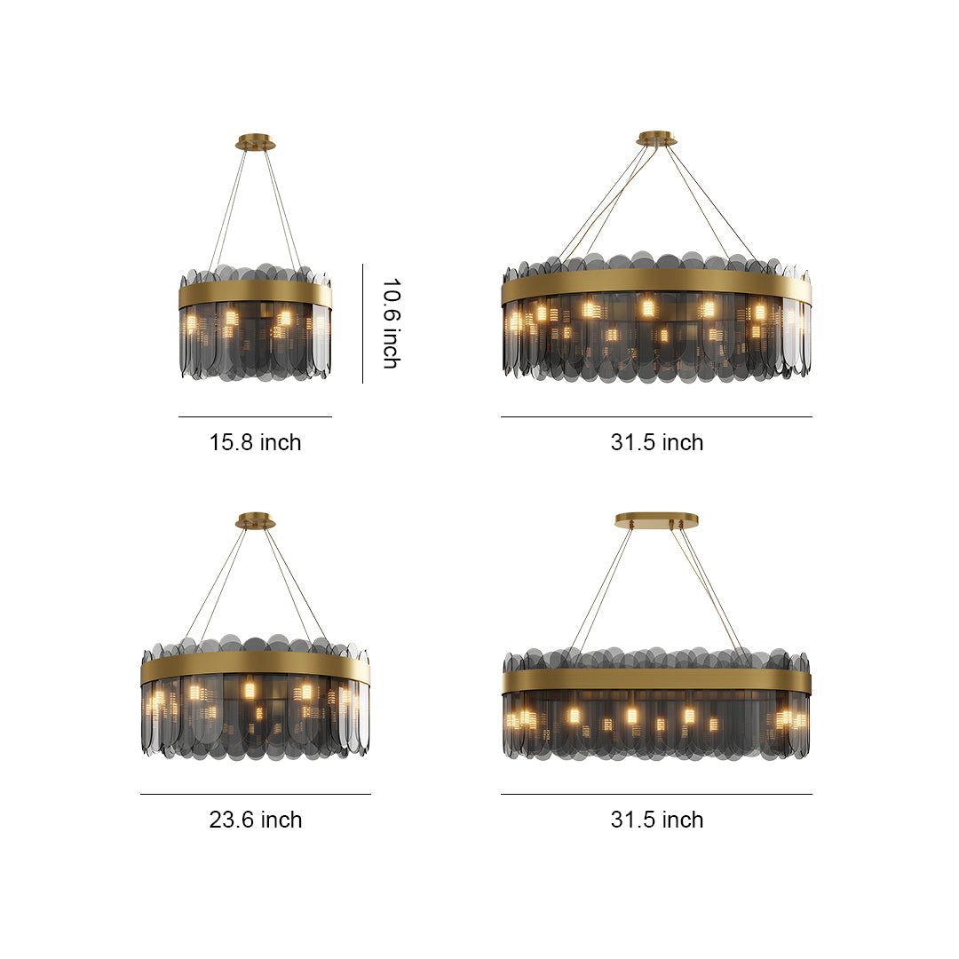 Modern Traditional Chandeliers Luxury Glass Ceiling Light