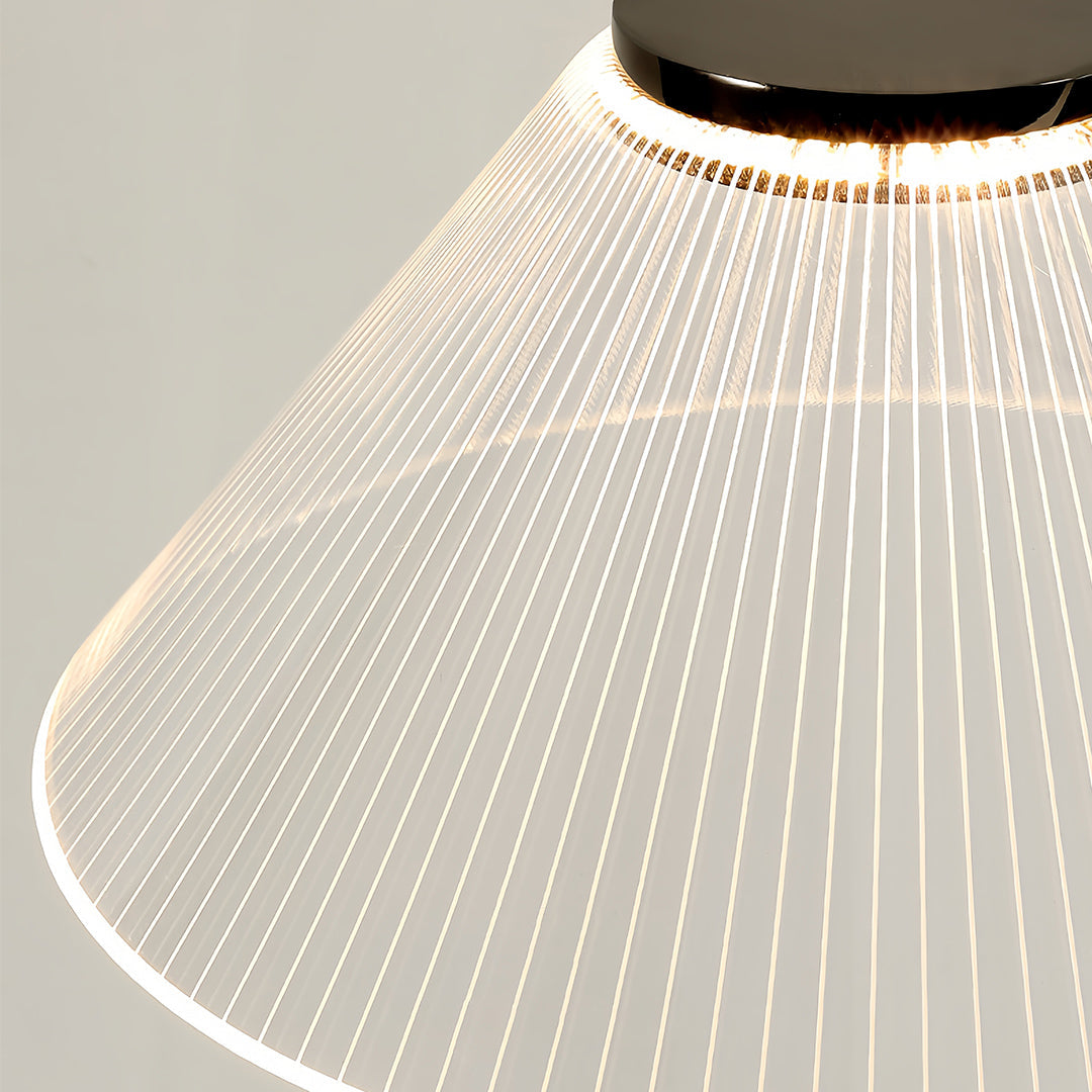 Floor Metal Lamp Elegant Chrome Acrylic Luxury LED Standing Lamp