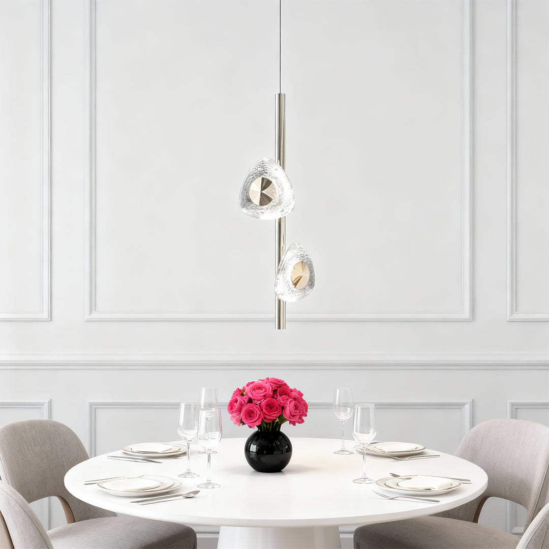Modern Crystal Pendant Light Luxury Aluminum Ceiling Light