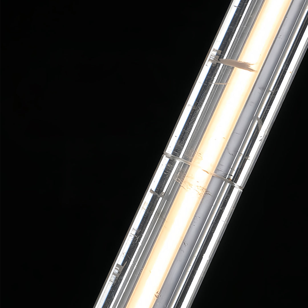 Modern Crystal Pendant Light Minimalist Linear Ceiling Light