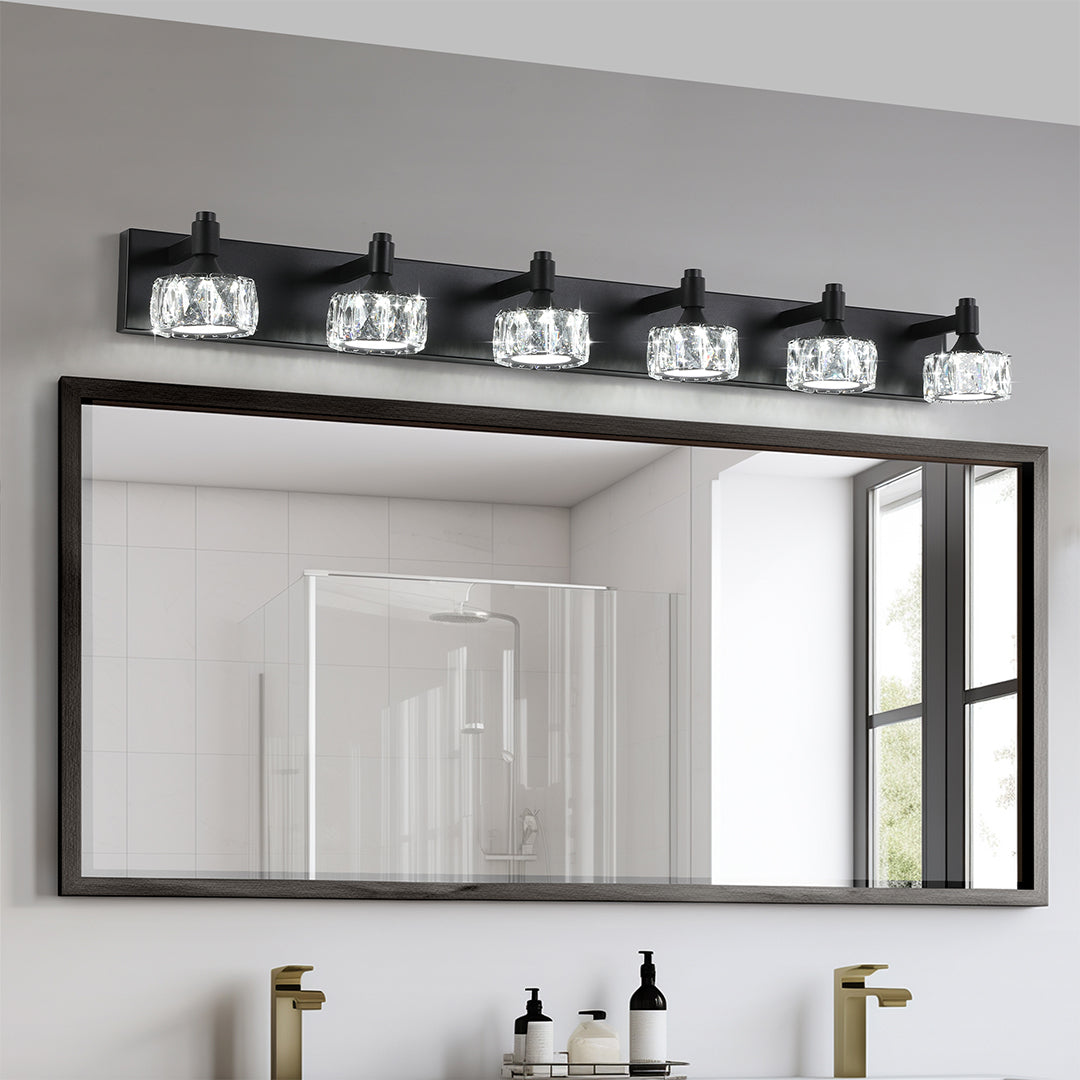 Crystal Bathroom Vanity Light Modern Luxury Iron Lamp