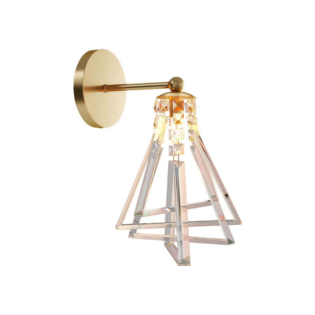 Crystal Wall Lights Modern Luxury Solid Copper Lamp