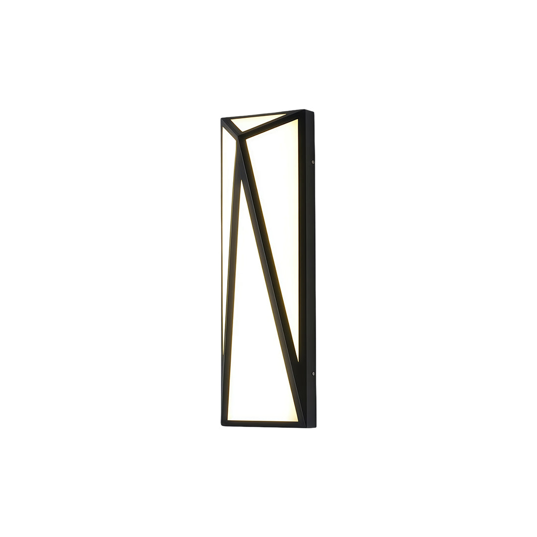 Exterior Wall Light Black Modern Metal Waterproof Light