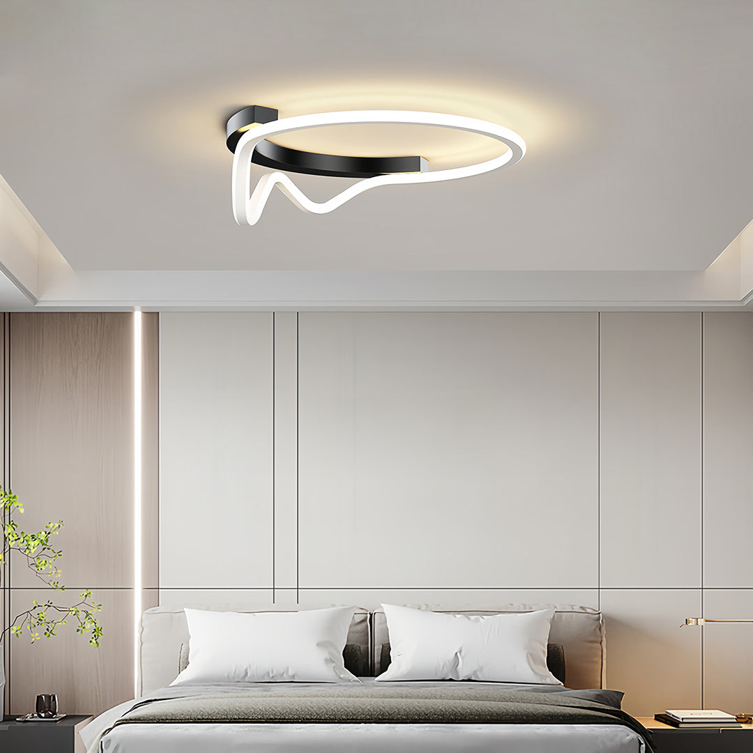 Geometric Flush Mount Light Minimalist Personality LED Design Light