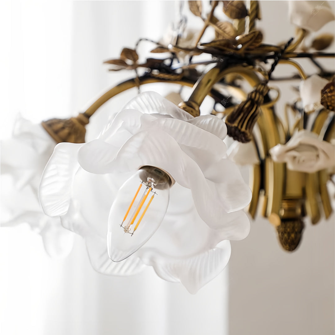 Modern Flower Chandelier Romantic Luxury Ceiling Light