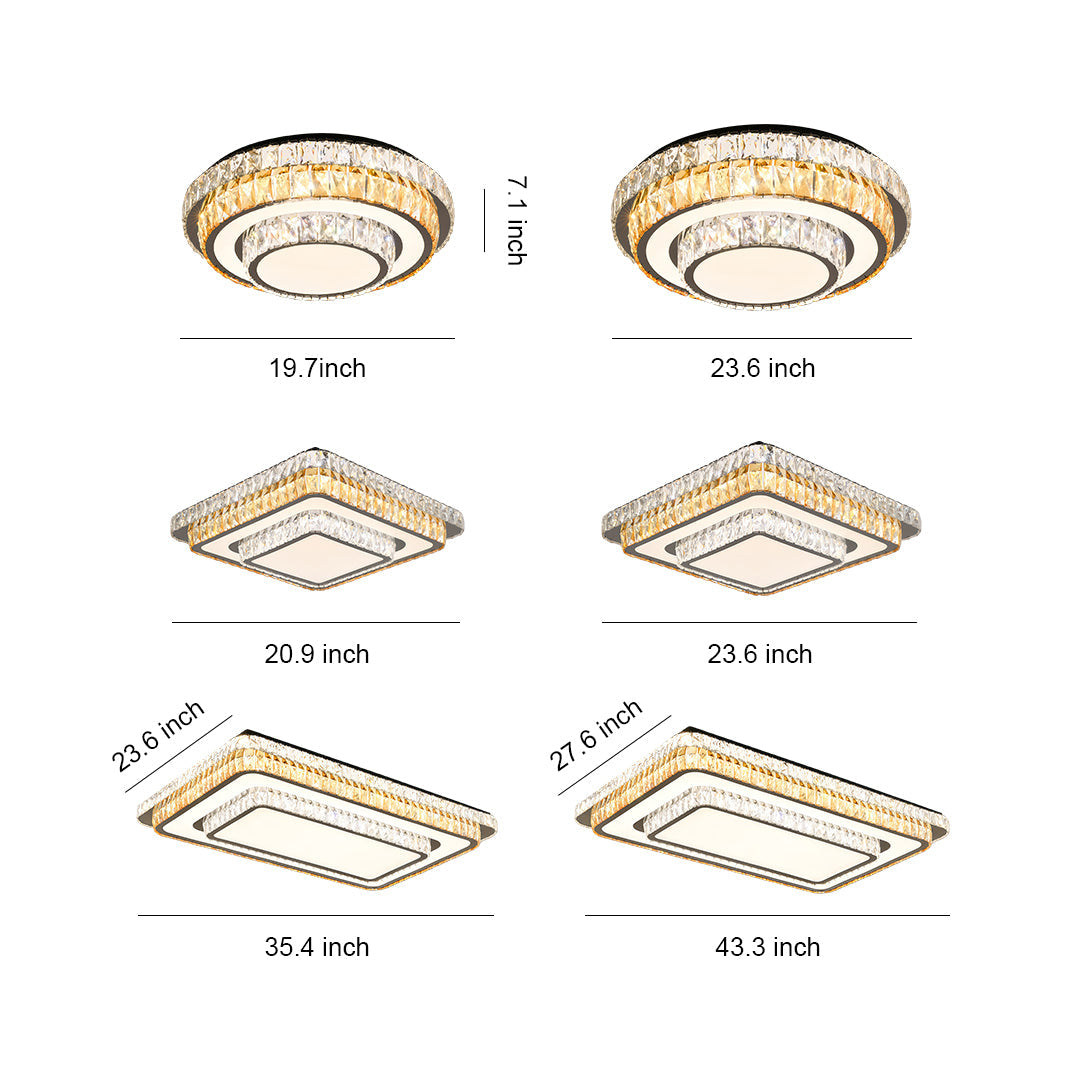 Modern Flush Mount Light Fixture Minimalist Luxury Light