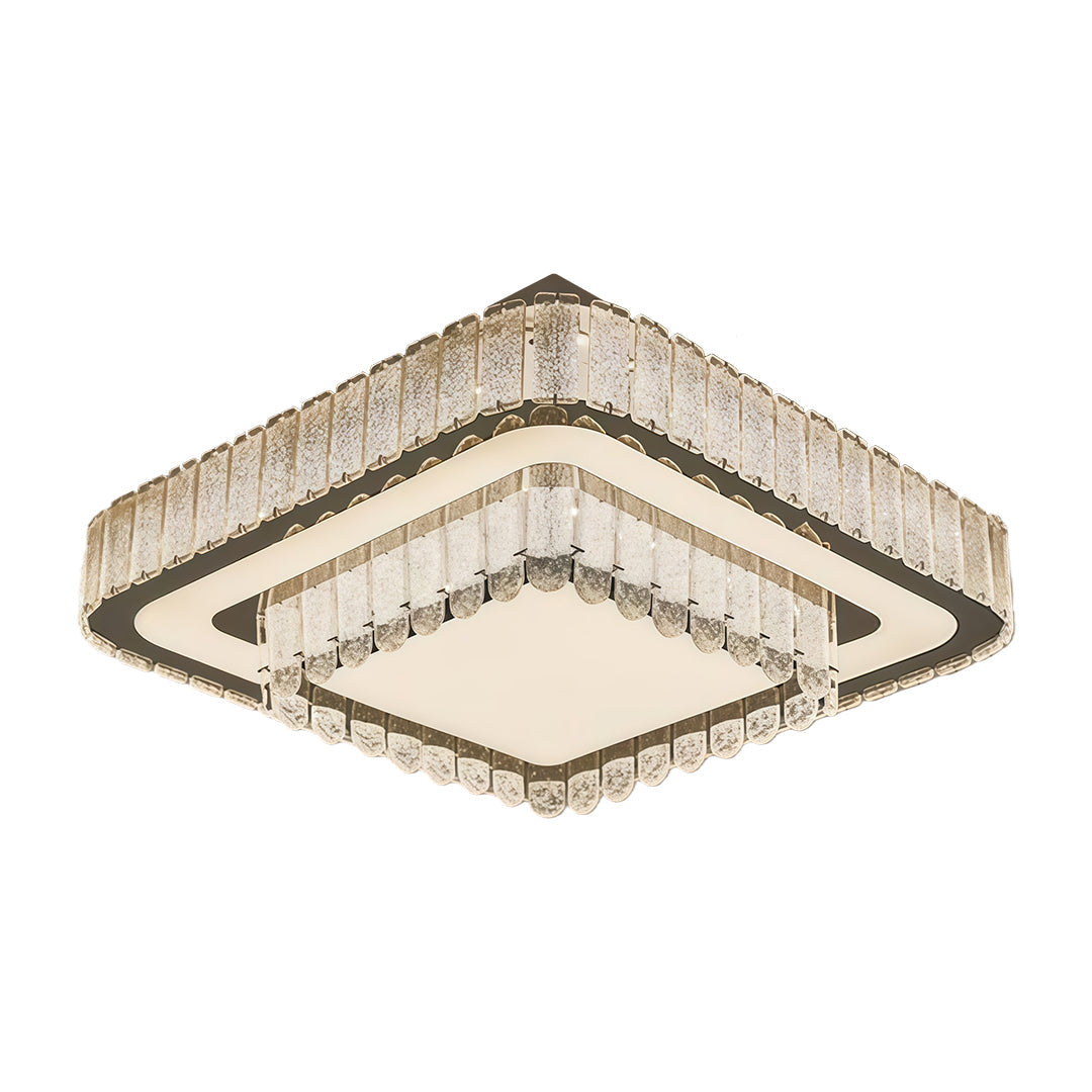 Modern Flush Mount Light Fixtures Luxury Crystal Light