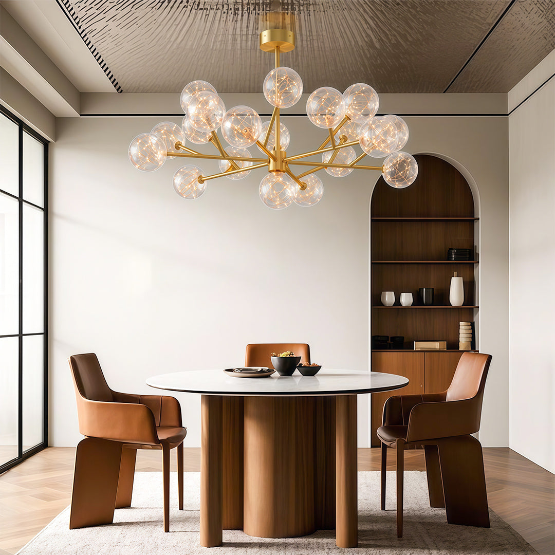 Modern Glass Globe Chandelier Full Sky Star Ceiling Light