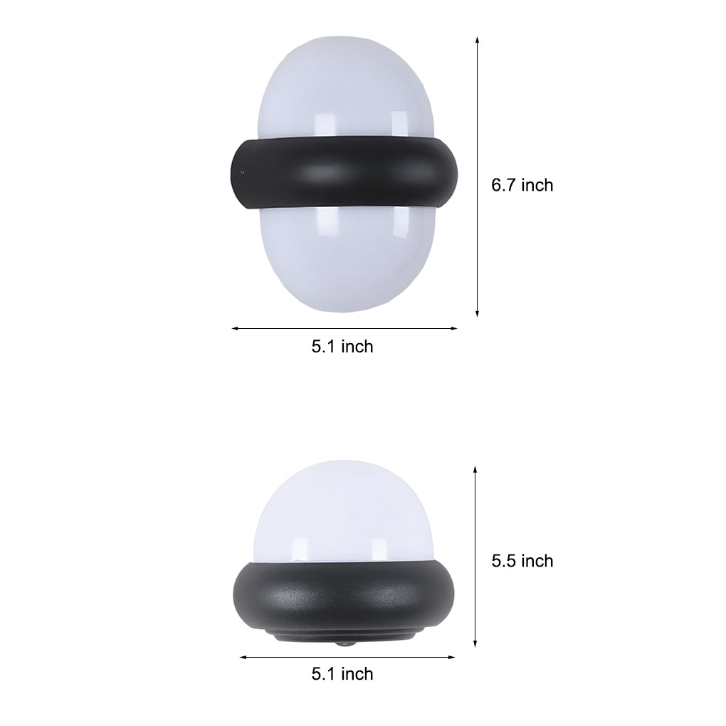 Modern Globe Wall Sconce Up-Down Emitting LED Light