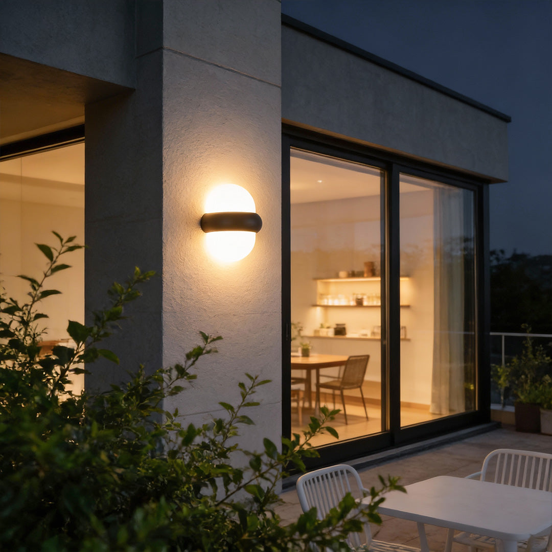 Modern Globe Wall Sconce Up-Down Emitting LED Light