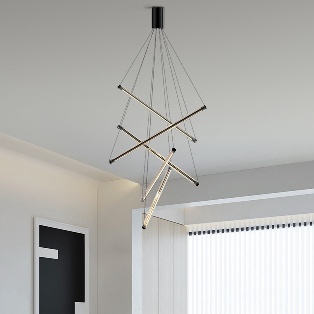 LED Linear Chandelier Nordic Minimalist Lighting