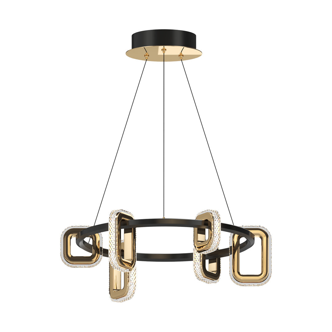 Modern Gold Chandeliers Personalized Acrylic Ceiling Light