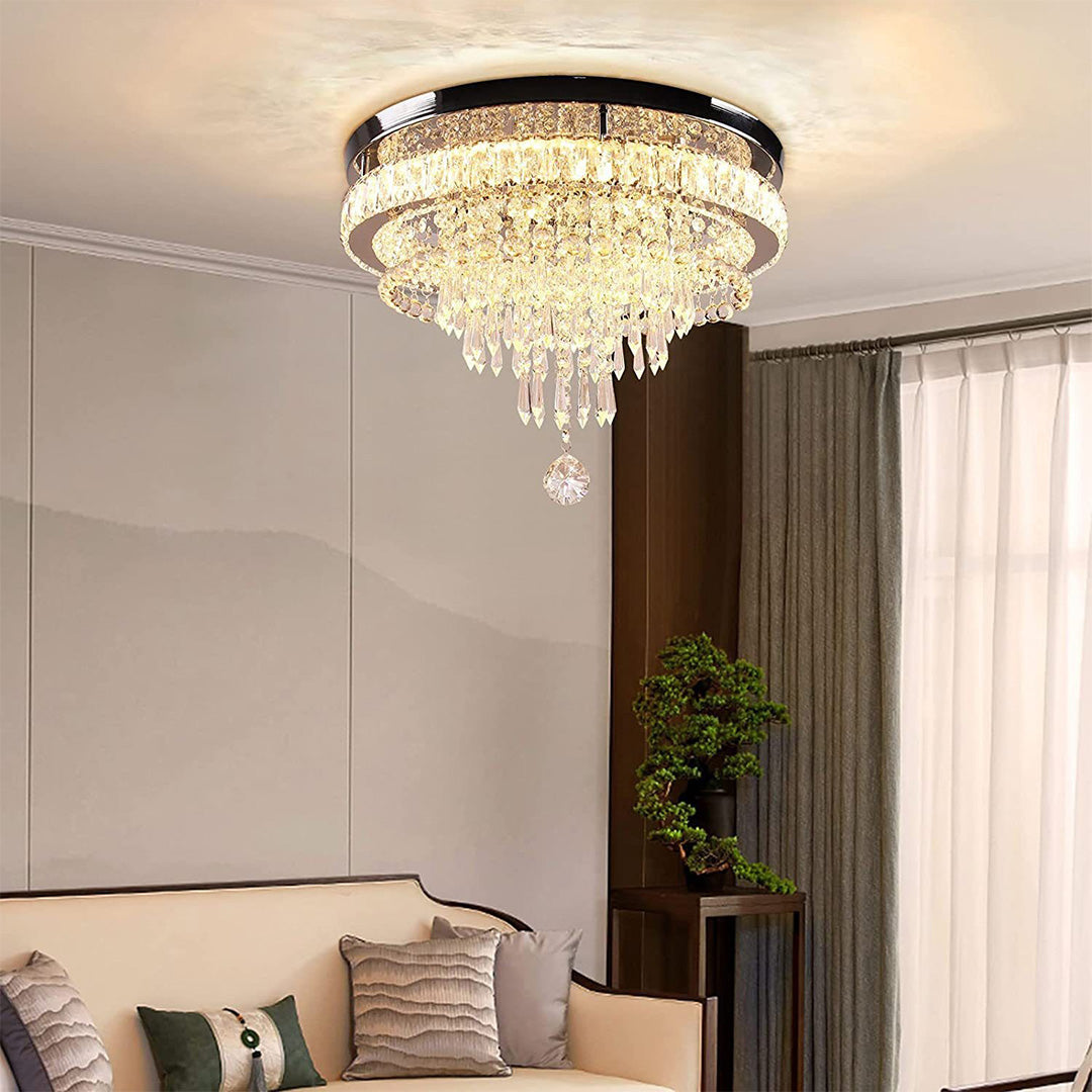 Gold Flush Mount Lights Modern Luxury Round Flush Mount Light