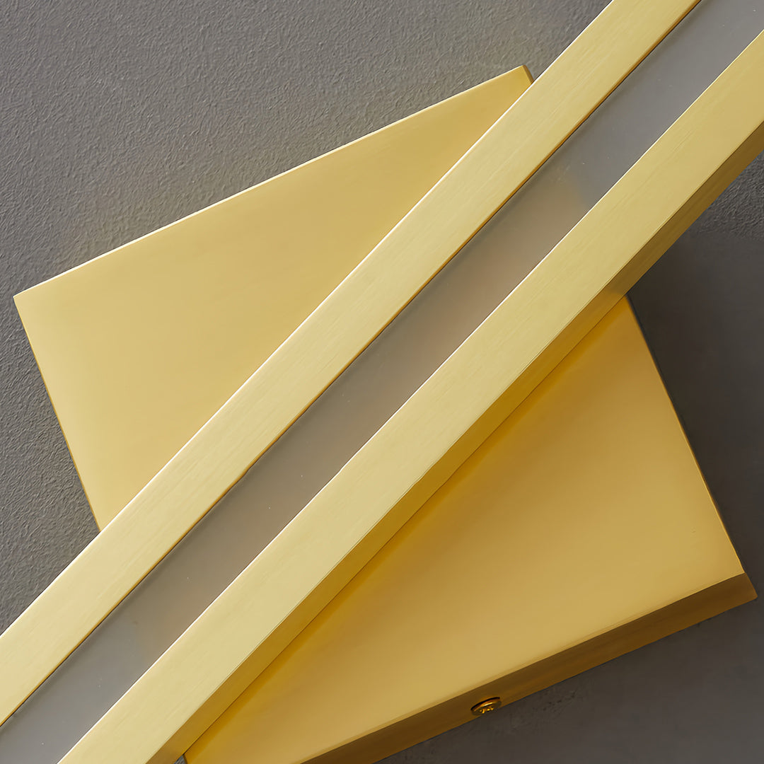 Linear Wall Light Geometric Diamond Accent Sculptural Wall Sconce