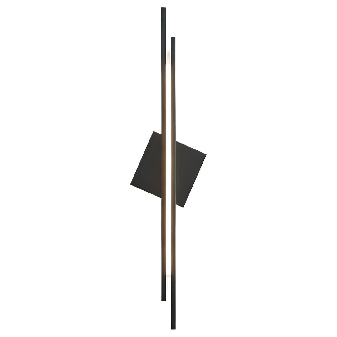 Linear Wall Light Geometric Diamond Accent Sculptural Wall Sconce