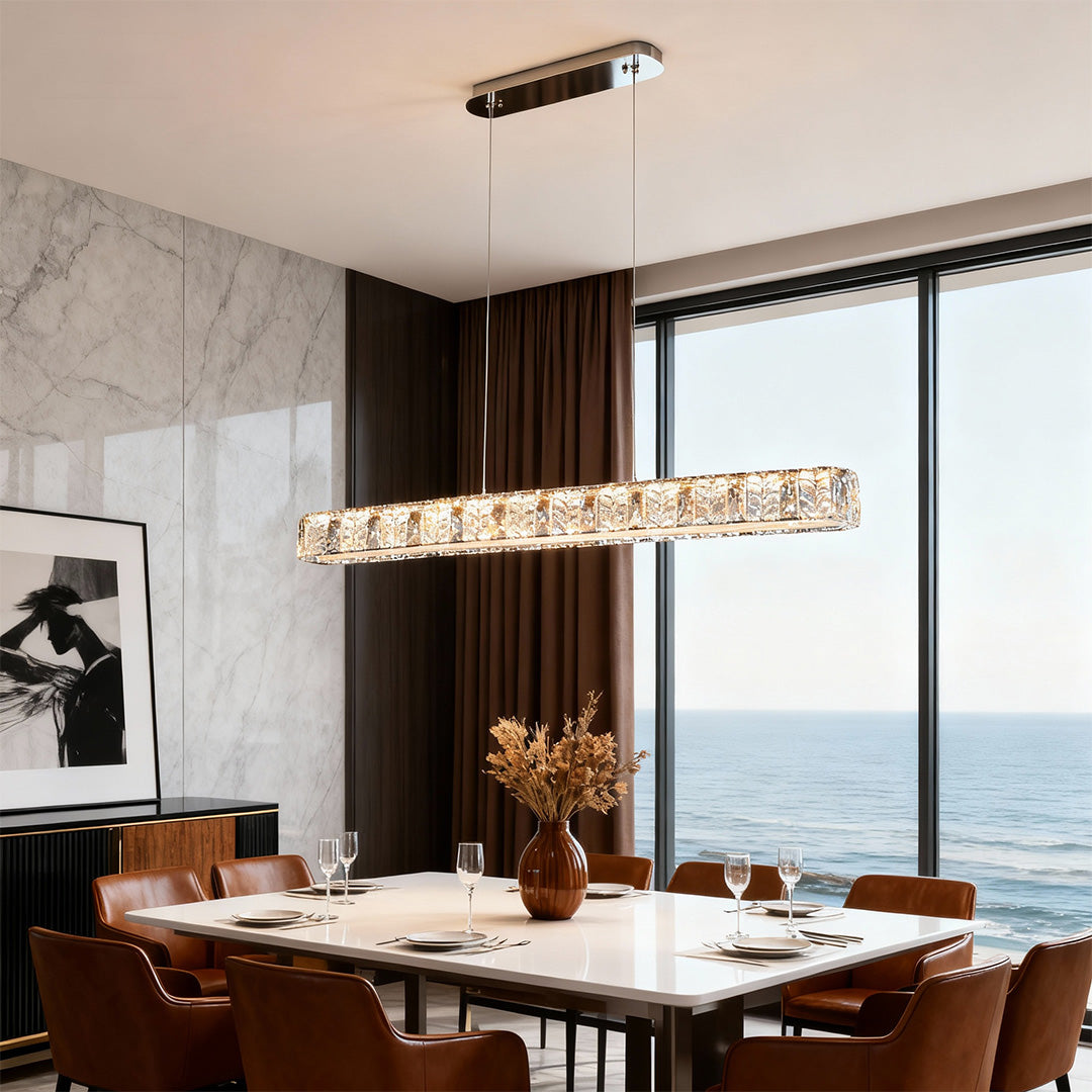 Modern Gold Pendant Light Minimalist Luxury Linear Ceiling Lights