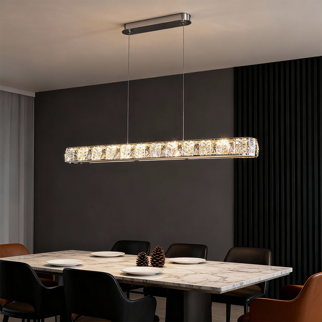 Modern Gold Pendant Light Minimalist Luxury Linear Ceiling Lights