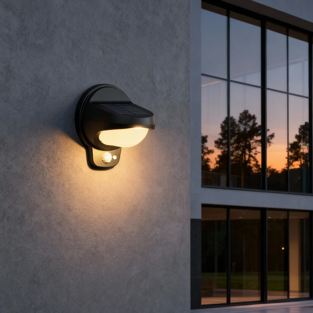 Solar Lights Outdoor Wall Waterproof Plastic Lights 2 PCS