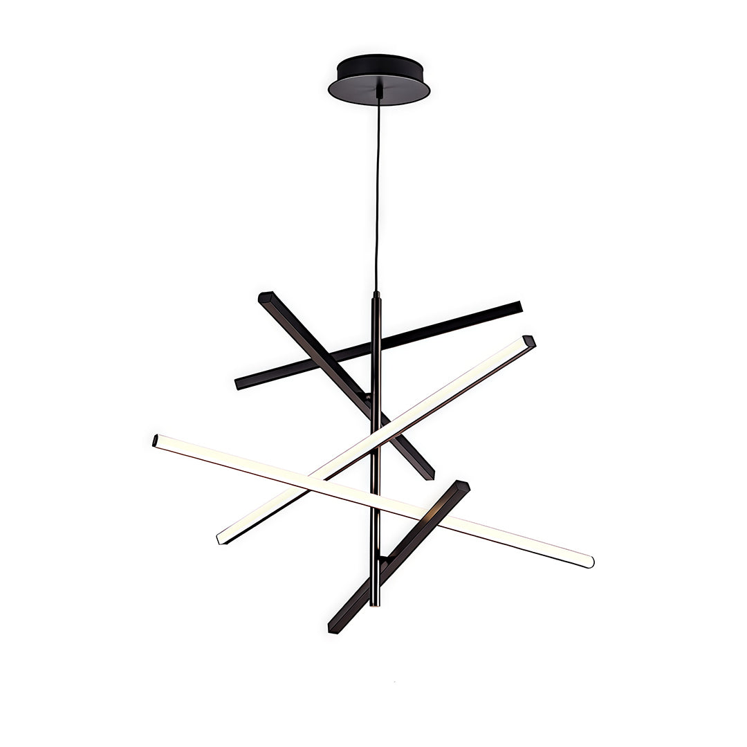 Iron Linear Chandelier Nordic Creative Adjustable Ceiling Lights