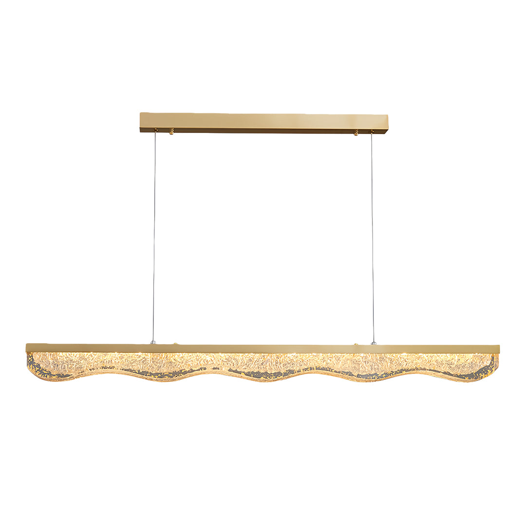 Large Gold Pendant Light Luxury Resin Crystal Shade Ceiling Lights