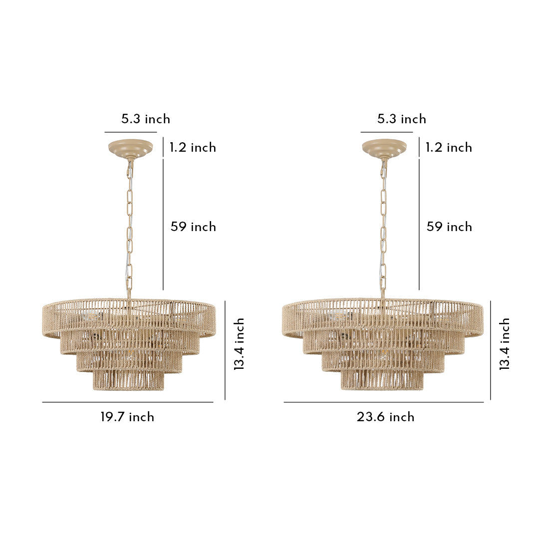 Japanese Style Chandeliers Zen-Inspired Creative Art Ceiling Lights