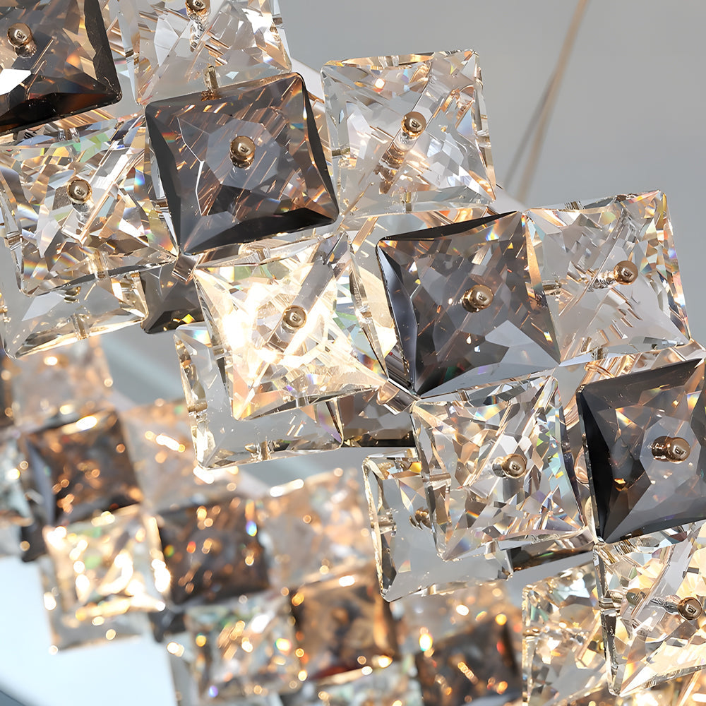 Modern Luxury Crystal Room Dining Chandeliers Metal Ceiling Light