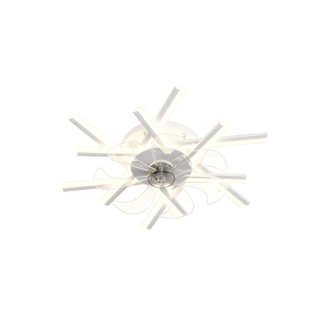 Metal Ceiling Fan with Light Iron Body Industrial Fan Light