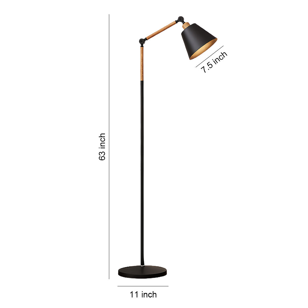 Metallic Floor Lamp Modern Adjustable Standing Lamp