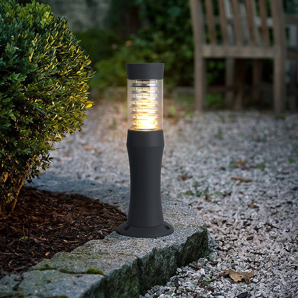 Black Bollard Garden Lights Modern Minimalist Outdoor Light