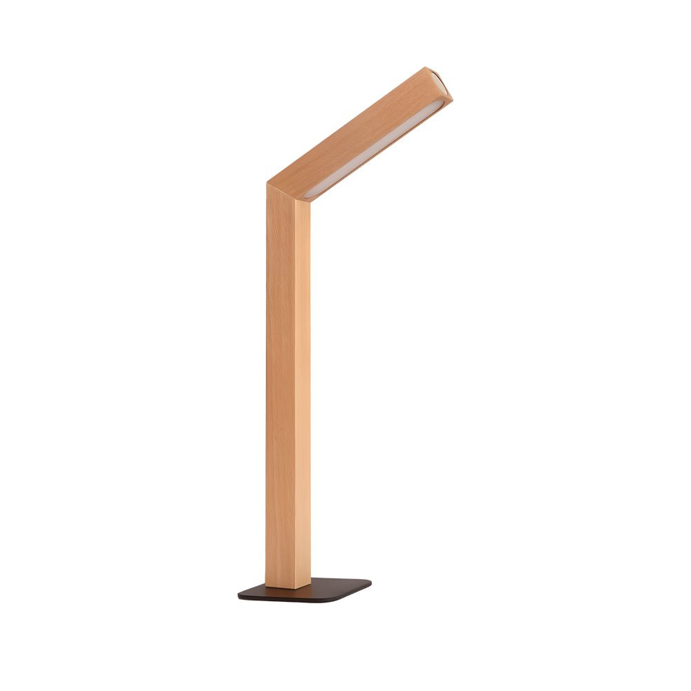 Nordic LED Desk Light Dual Magnetic Wooden Touch‑controlled Lamp