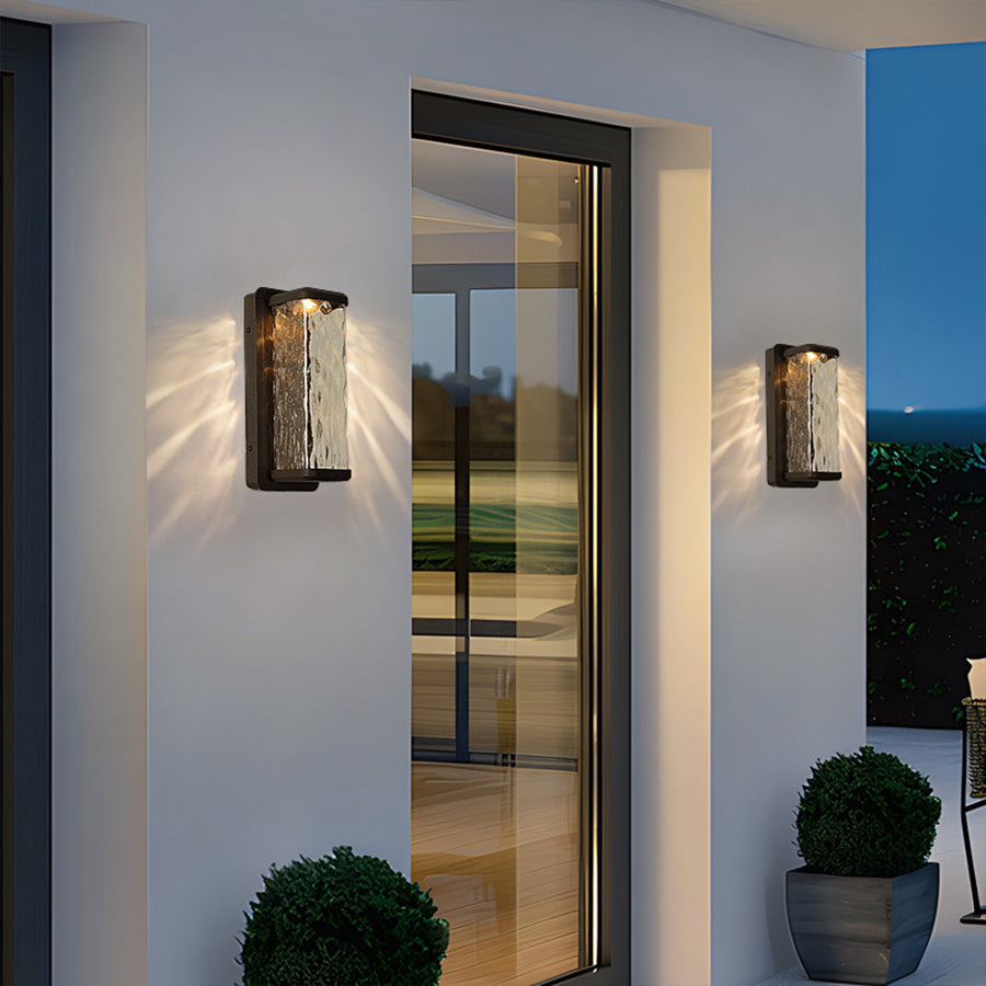 Aluminum Rectangular Outdoor Wall Lights Waterproof