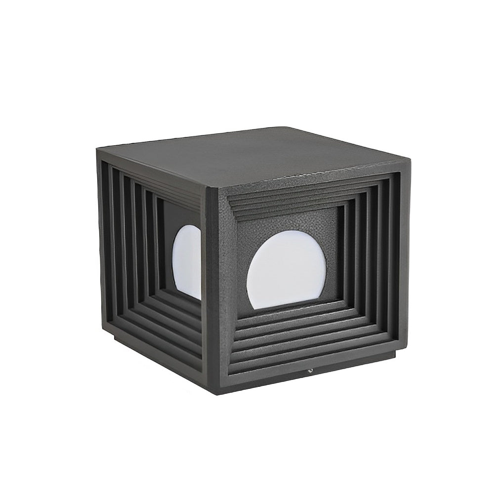 Modern Outdoor Pillar Lights Waterproof Square Creative LED Light