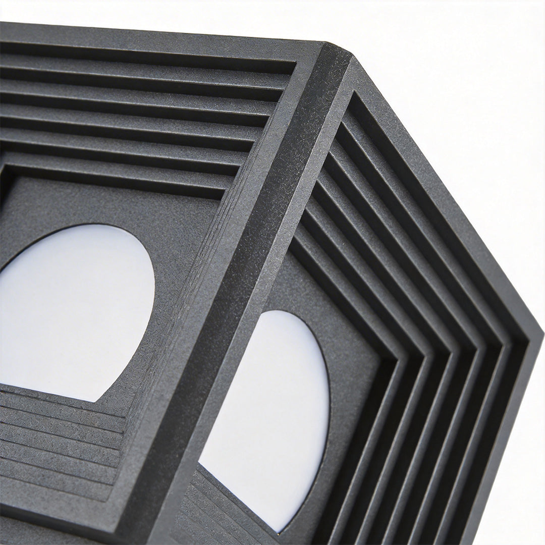 Modern Outdoor Pillar Lights Waterproof Square Creative LED Light