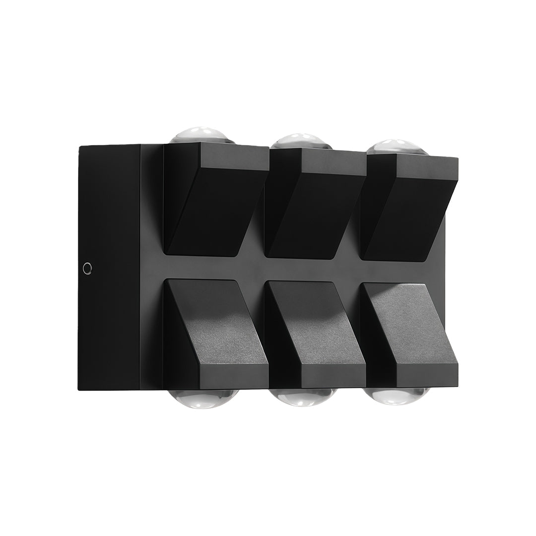 Outdoor Wall Lights Black LED Waterproof Bidirectional Lamp