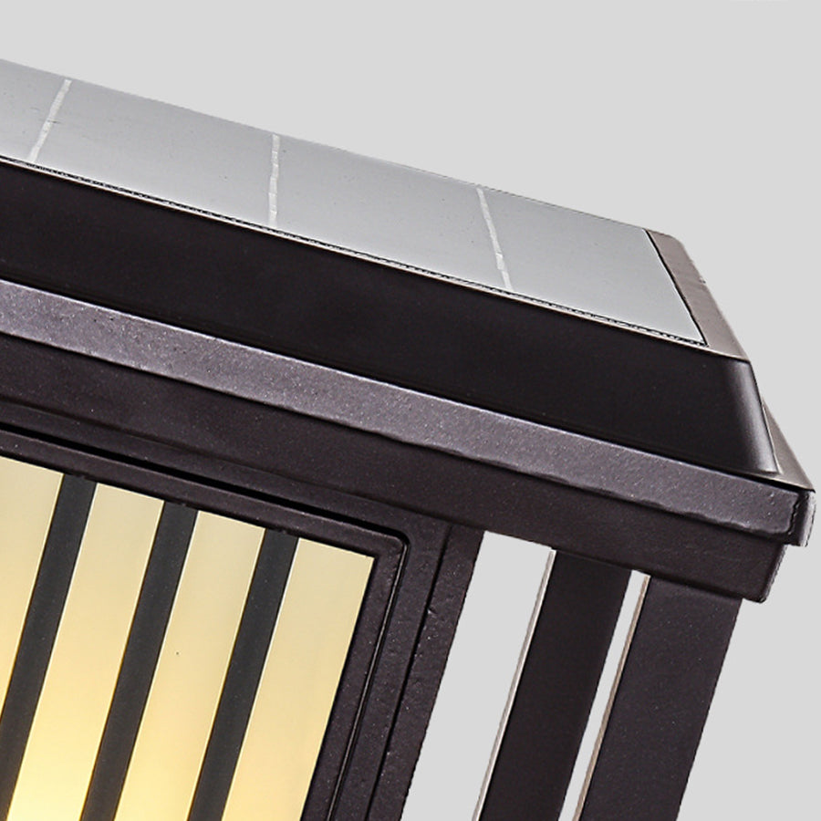 Square Exterior Pillar Lights Modern Style