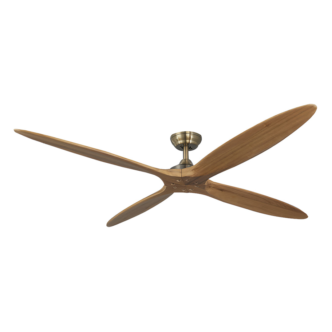 Remote Controlled Ceiling Fan Modern Style Large Wood Propeller Fan