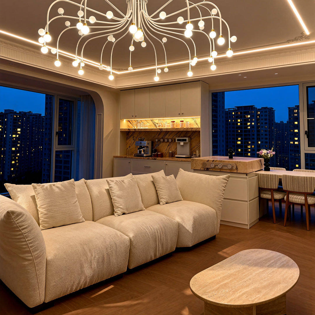 Modern Retro Chandelier Creative Adjustable Ceiling Light