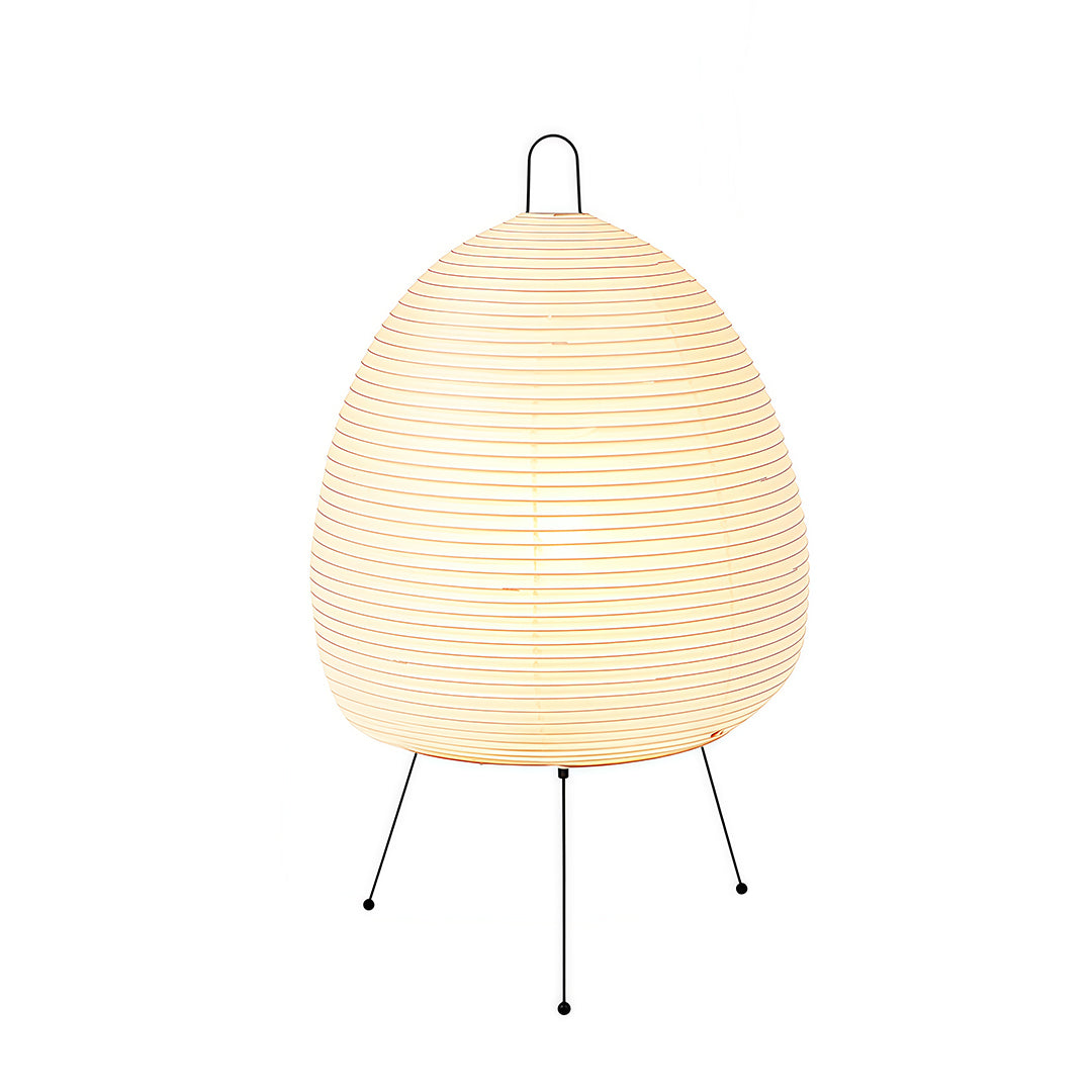 Rice Paper Table Lamps Minimalist Wabi-Sabi Design Light