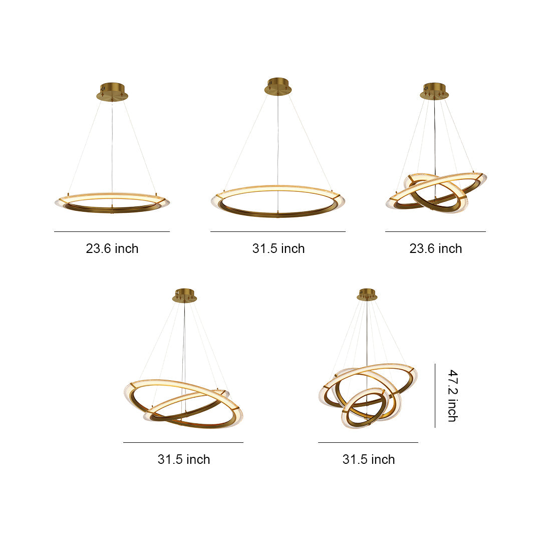 Modern Round Chandelier Luxury Design Ceiling Light