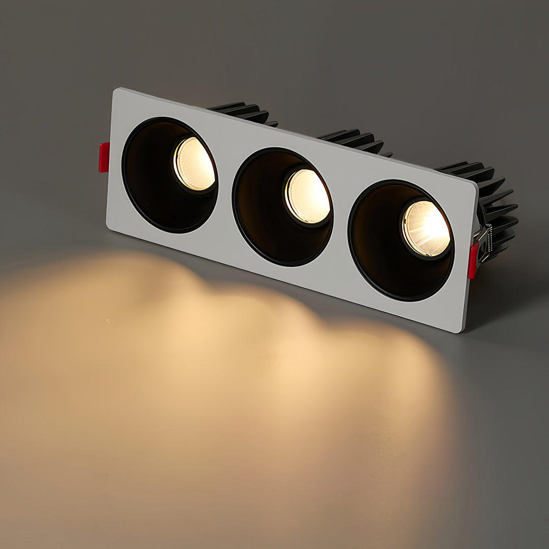 Square Downlight Minimalist Sleek Modern Recessed Grid Ceiling Light