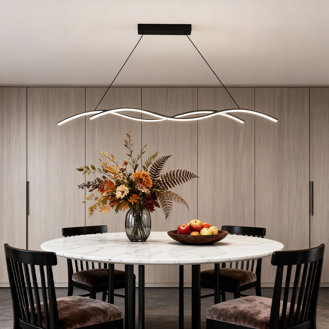 Modern Wave LED Pendant Light Creative Ceiling Light