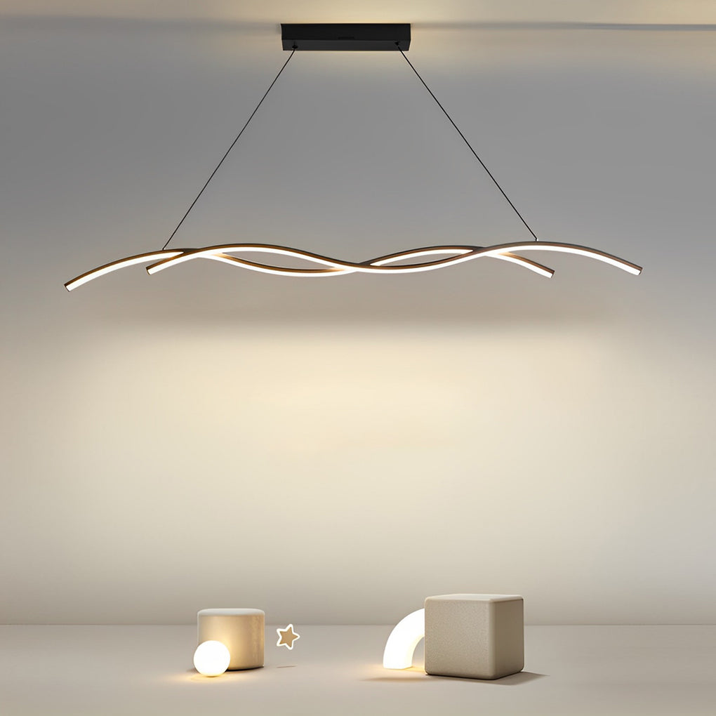 Modern Wave LED Pendant Light Creative Ceiling Light