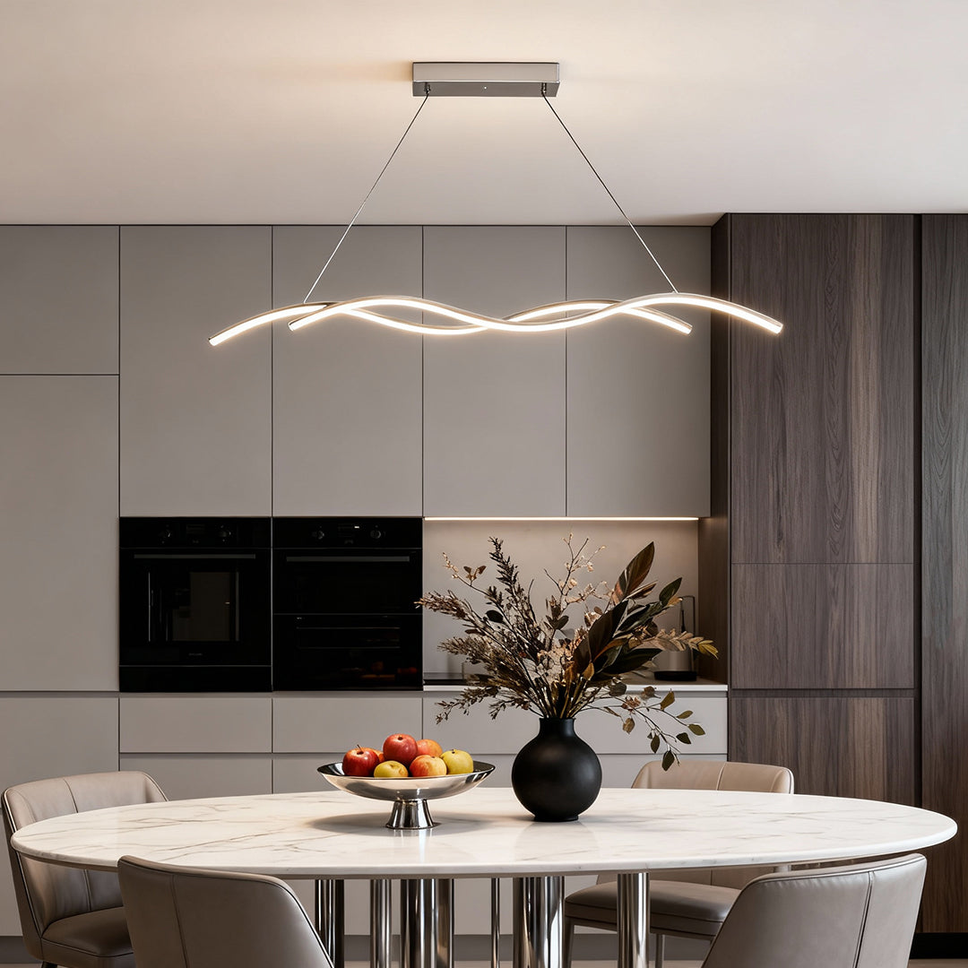 Modern Wave LED Pendant Light Creative Ceiling Light
