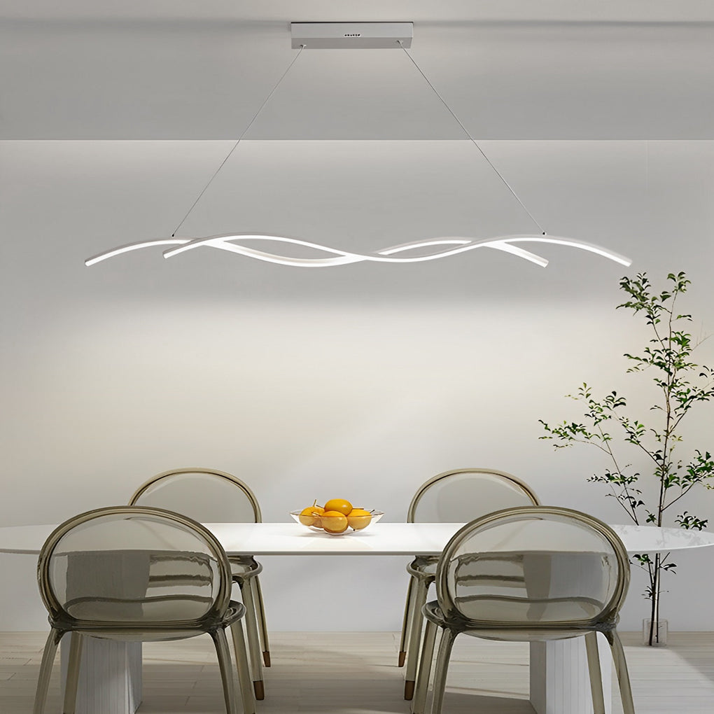 Modern Wave LED Pendant Light Creative Ceiling Light