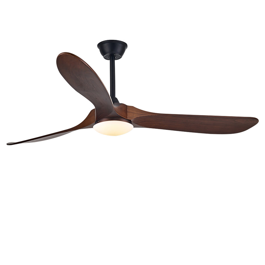 Modern Wood Ceiling Fan with Light Vintage Solid Wood Quiet Fan
