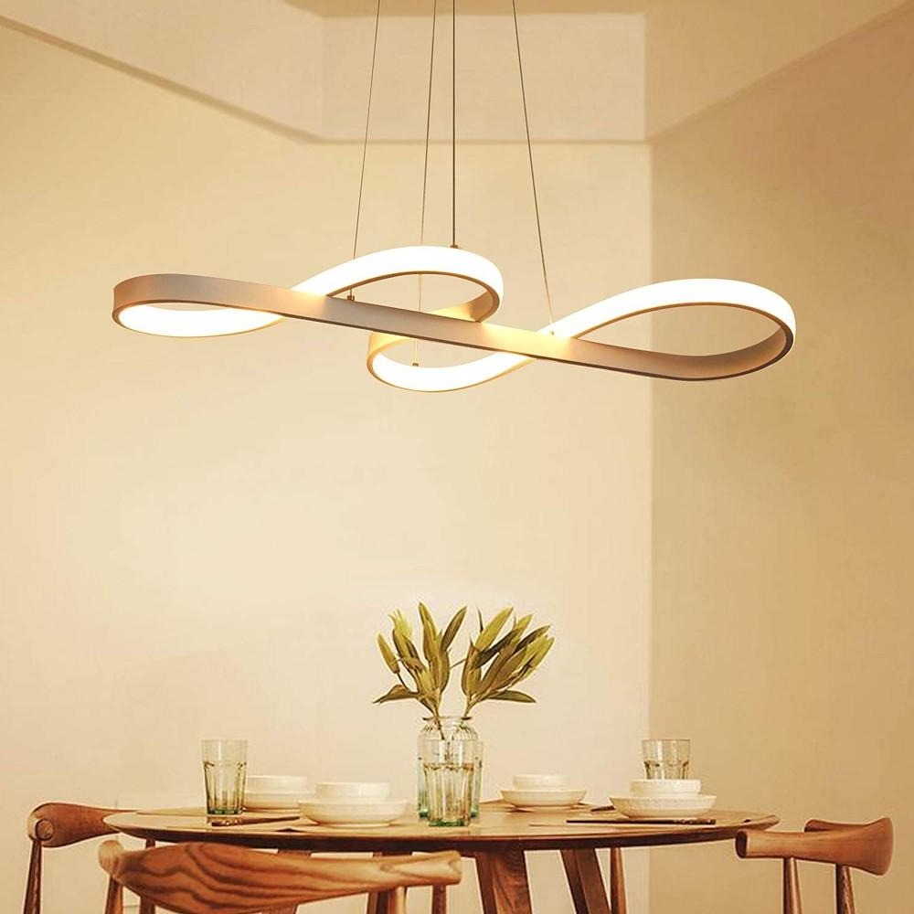 Ribbon LED Pendant Light Nordic Geometrical Linear Ceiling Lights