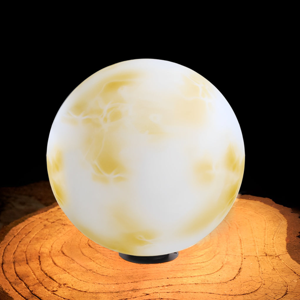 Moon-Shaped Stone Pillar Light Outdoor Decorative Light